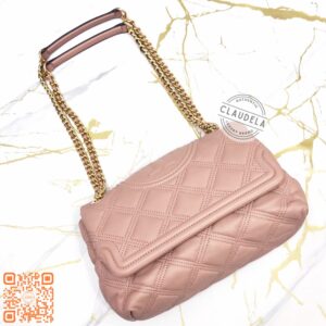 TORY BURCH Soft Fleming Medium Convertible Shoulder Bag in Pink Moon