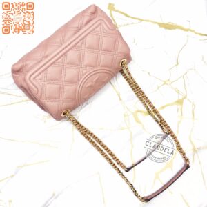 TORY BURCH Soft Fleming Medium Convertible Shoulder Bag in Pink Moon