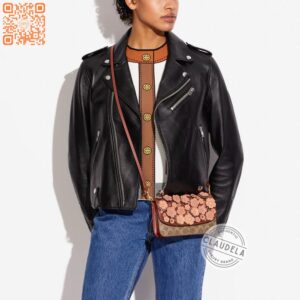 Coach Signature Tea Rose Hayden Crossbody in Tan Rust Multi