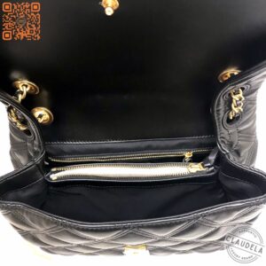 Tory Burch Fleming Soft Convertible Shoulder Bag in Black