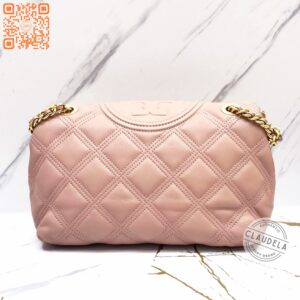 TORY BURCH Soft Fleming Medium Convertible Shoulder Bag in Pink Moon