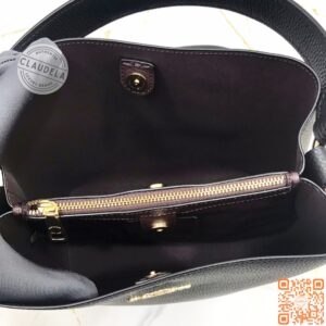 Coach Town Bucket in Black Oxblood