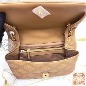 Tory Burch Soft Fleming Medium Convertible Shoulder Bag in Tiramisu