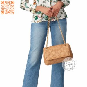 Tory Burch Soft Fleming Medium Convertible Shoulder Bag in Tiramisu