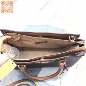 Michael Kors Hope Large Satchel Signature Brown