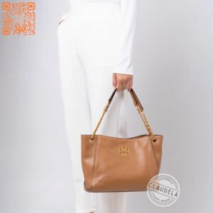 Tory Burch Britten Tote Bag in Bark