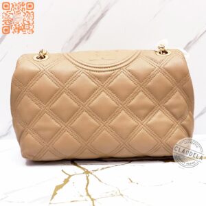 Tory Burch Soft Fleming Medium Convertible Shoulder Bag in Tiramisu