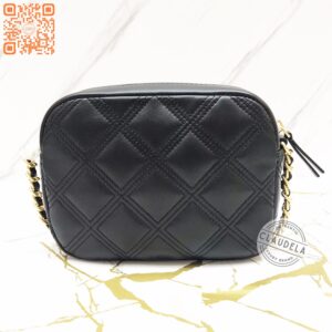 Tory Burch Soft Fleming Camera Bag in Black