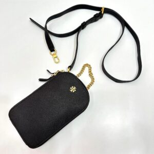 Tory Burch Emerson Phone Crossbody in Black