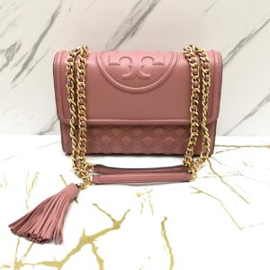 Tory Burch Fleming Medium Shoulder Bag in Pink Magnolia