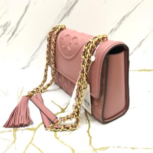 Tory Burch Fleming Medium Shoulder Bag in Pink Magnolia