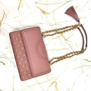 Tory Burch Fleming Medium Shoulder Bag in Pink Magnolia