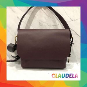 Fossil Maya Flap Crossbody Large in Fig Leather