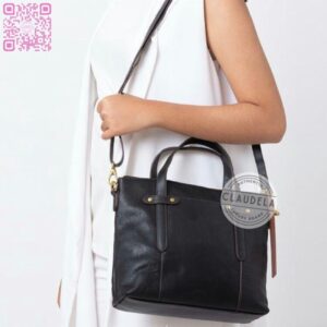 Fossil Felicity Satchel in Black Leather