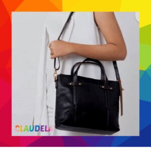Fossil Felicity Satchel in Black Leather